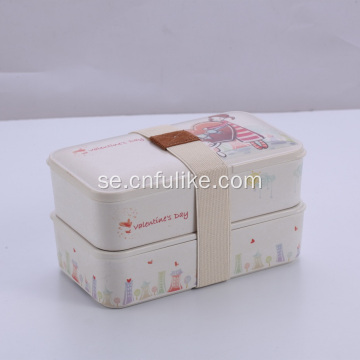 Bambu matbehållare Lunchboxgåvor